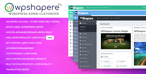 WordPress Admin Theme – WPShapere