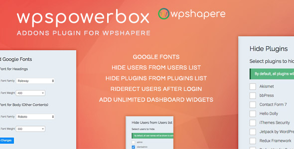 WPSPowerbox – Addon for WPShapere